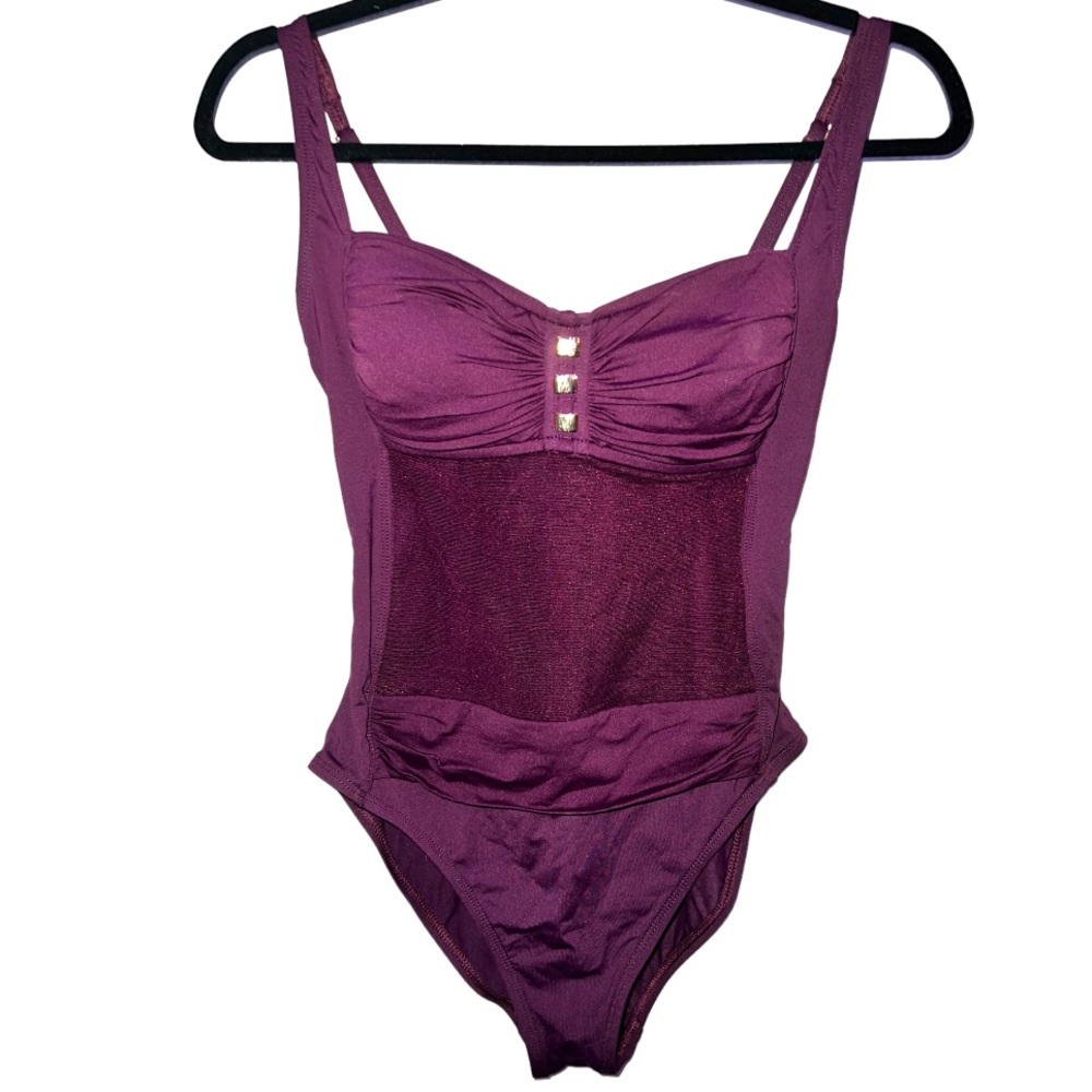 ✨HP✨ LA BLANCA BY ROD BEATTIE; PURPLE ONE PIECE SWIMSUIT - Picture 11 of 11